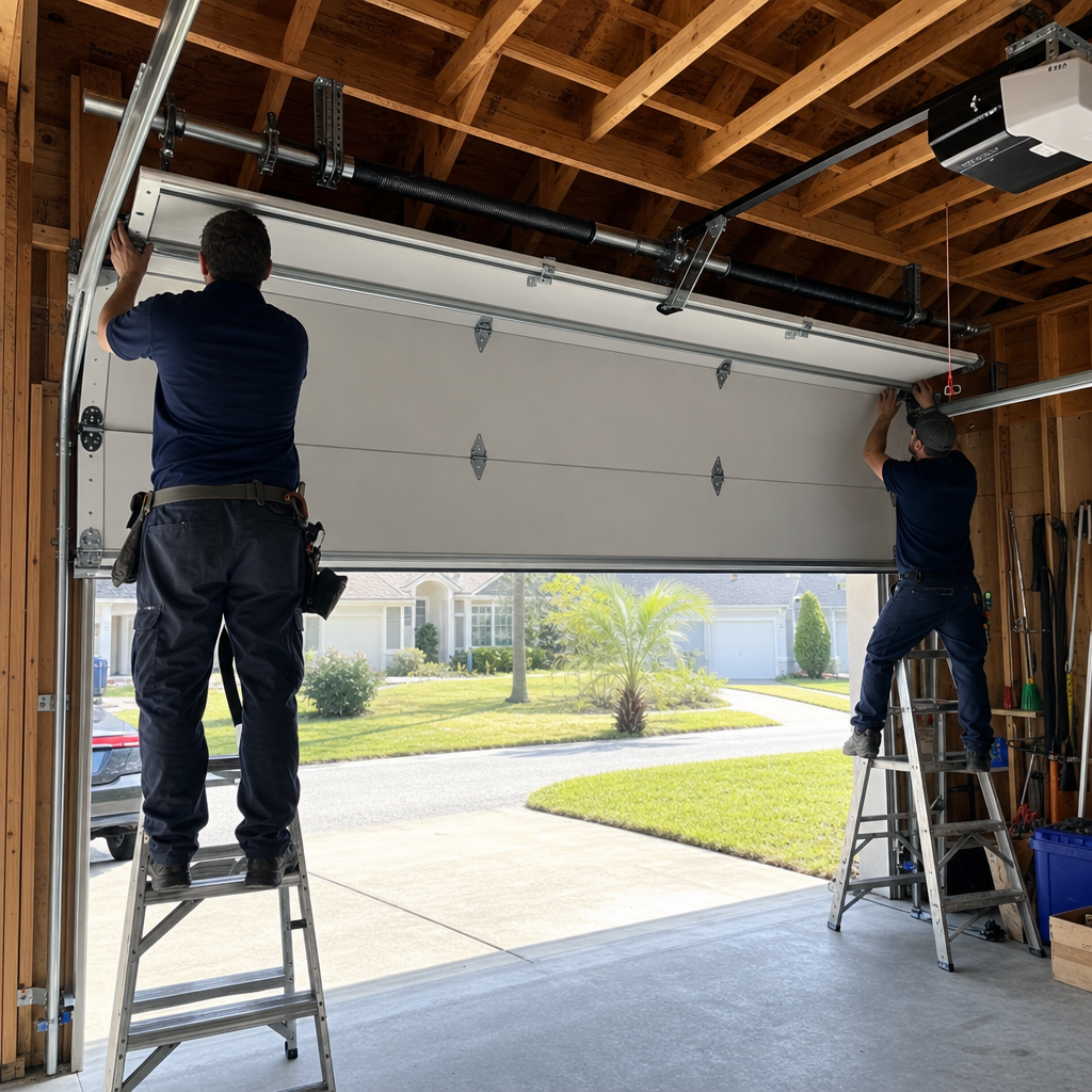 Garage door installation by professionals