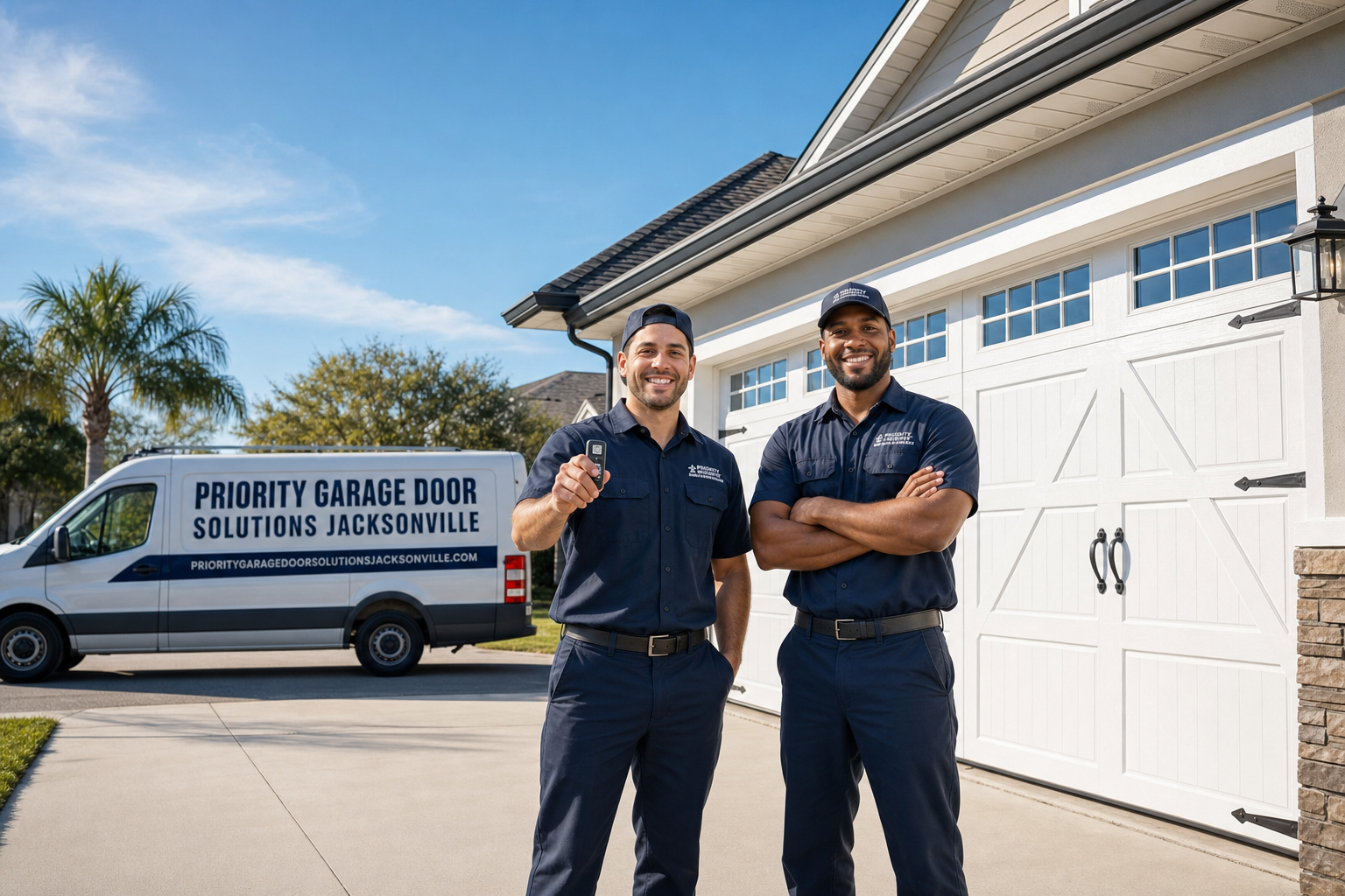Priority Garage Door Solutions Jacksonville at work